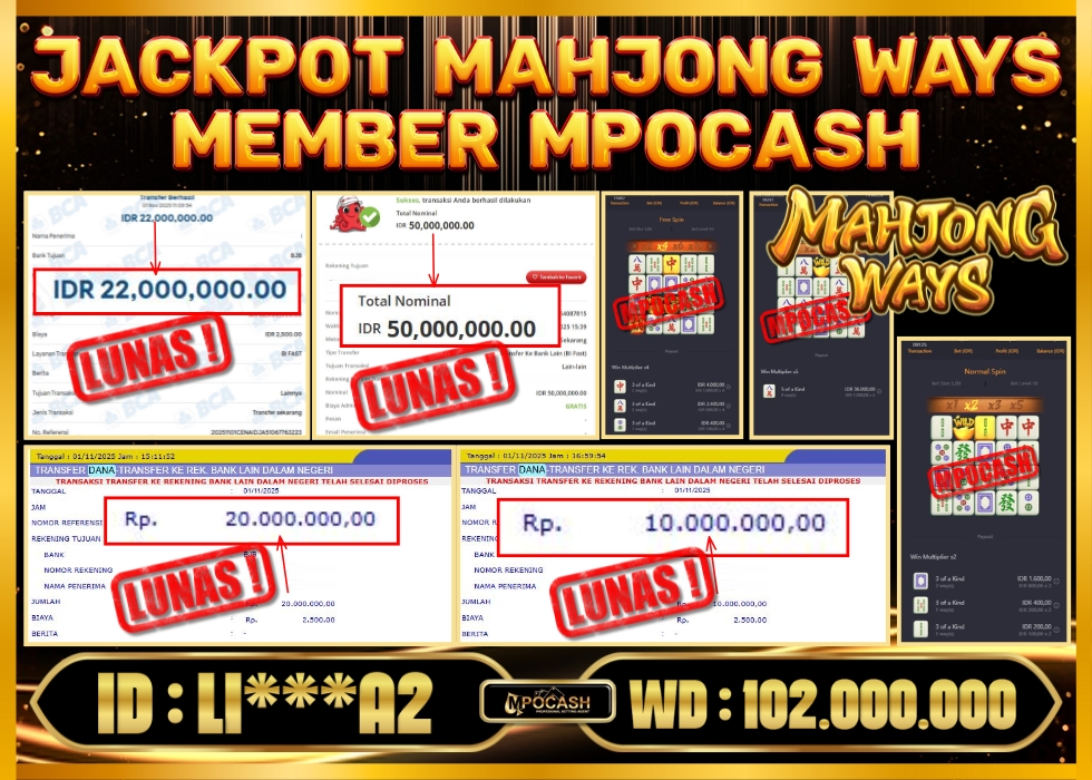 MPOCASH JACKPOT MAHJONG WAYS